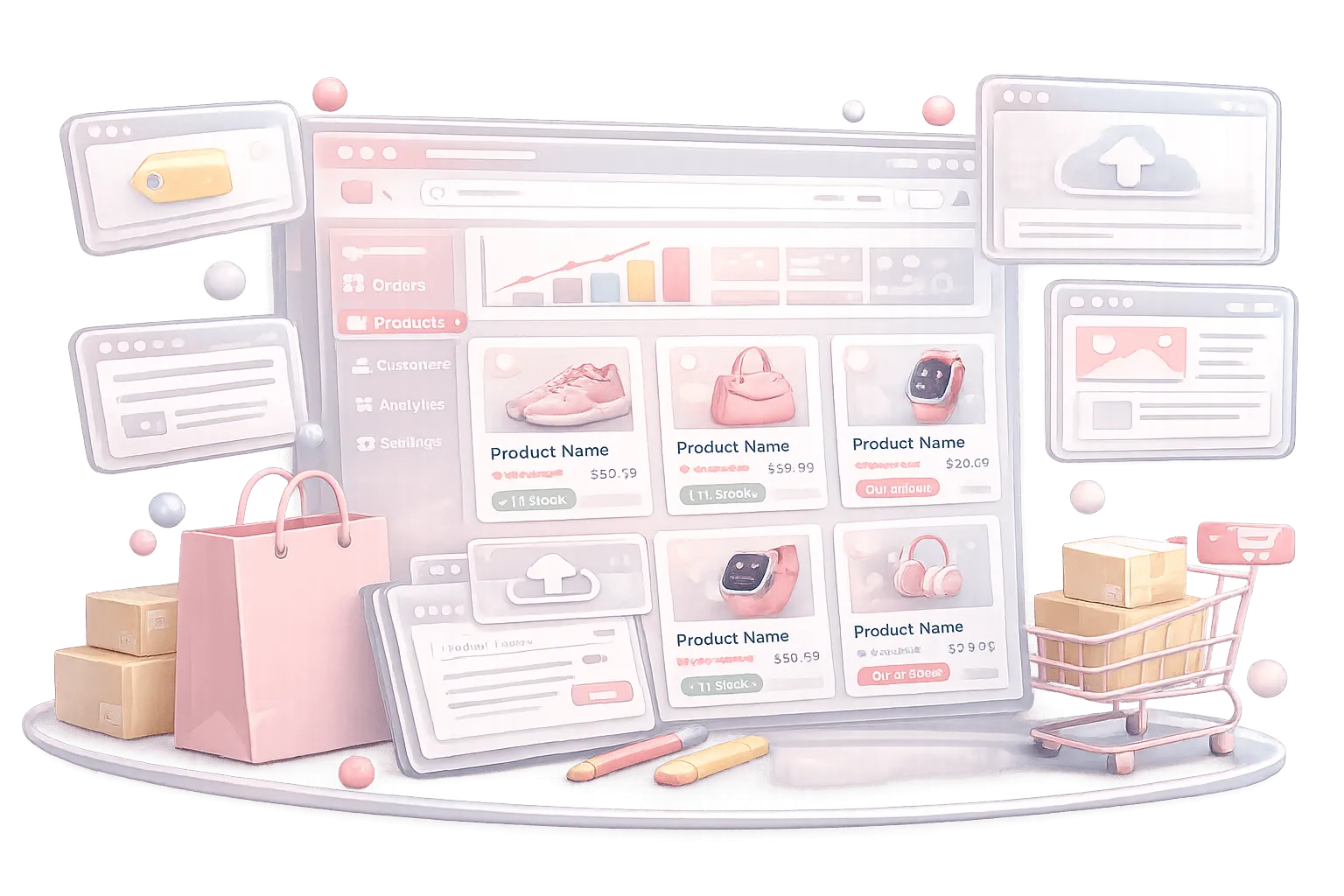 Website Content & Product SetupDevelopment